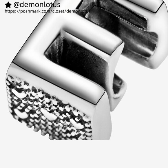 Pandora Letter E Alphabet Charm - Picture 3 of 6